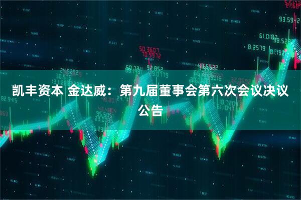 凯丰资本 金达威：第九届董事会第六次会议决议公告